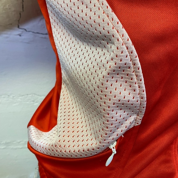Puma Womens Red White Zip Activewear Jacket w Zipped Pockets  Size S - Picture 10 of 16
